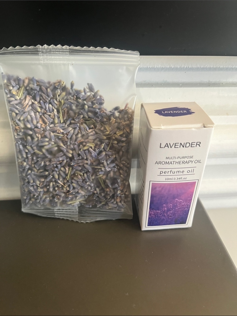 Lavender Aromatherapy Oil with Dried Lavender Petals